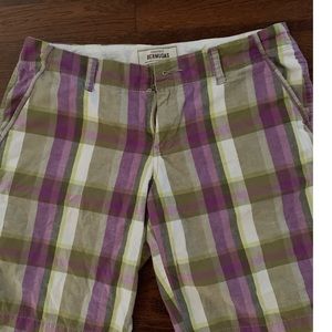 Plaid Bermuda shorts